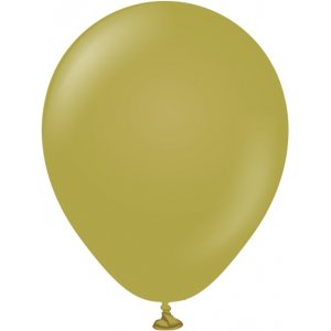 Miniballonger enfärgade - Premium 13 cm - Olive - 25-pack