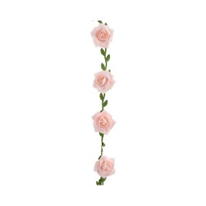 Girlang med rosa rosor
