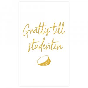 Studentkort - 10 x 17 - Grattis till studenten