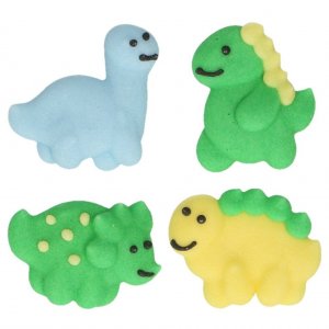 Sockerdekorationer - 12-pack - Dinosaurs
