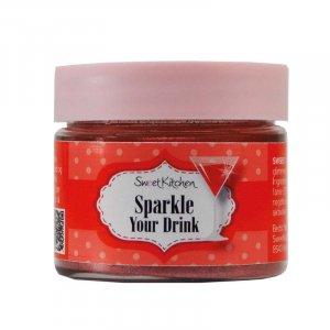 Drinkglitter - Sparkle Your Drink - Röd - SweetKitchen - 10 g