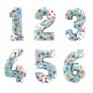 Ballongsiffra - Greta Gris - 66 cm