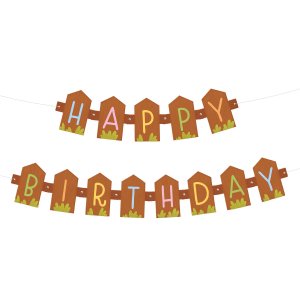 Girlang - Bondgård - Happy Birthday - 180 cm