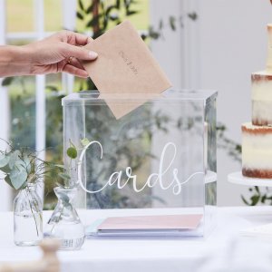 Kortlåda - Clear - Botanical Wedding