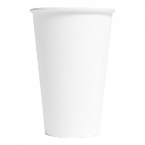 Pappmuggar - Stora - Vita - 10-pack