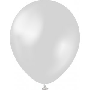 Miniballonger enfärgade - Premium 13 cm - Metallic Silver