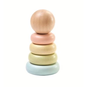 Byggtorn Leksak - PlanToys - Pastell