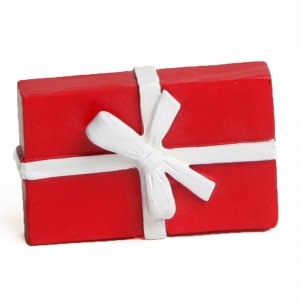 Nissetillbehör - Liten röd julklapp