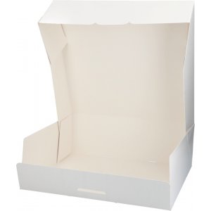 Tårtbox - Vit - 35x35x12 cm