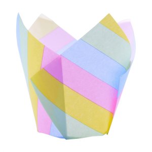 Muffinsformar - Tulip - Regnbåge - 24 st - PME