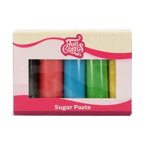 Sugarpaste/Sockerpasta - Mixpack - Färgglad - FunCakes - 5x100g