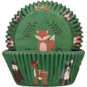 Muffinsformar - Skogens djur - Funcakes - 48-pack
