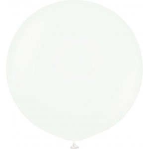 Ballonger enfärgade - Premium 60 cm - White