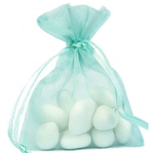 Organzapåsar - Mint - 10-pack