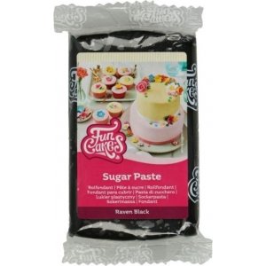 Sugarpaste/Sockerpasta - Raven Black - FunCakes - 250 gram