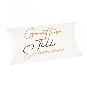 Presentbox - Grattis till examen - Vit