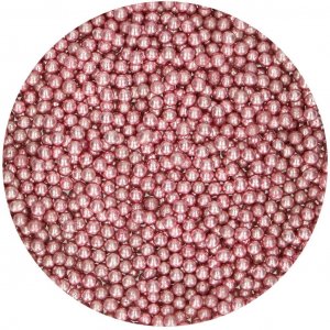 Sockerpärlor - Rosa Metallic