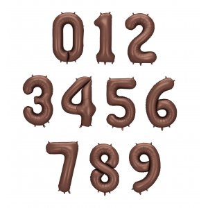Sifferballong - Mocca - 86 cm