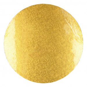 Tjock tårtbricka - Rund Guld - 1,2 cm tjock, 30 cm i diameter