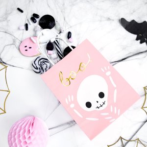 Liten presentpåse - Boo - Pink Halloween