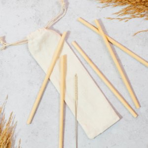 Sugrör - flergång - Sass & Belle - Bambu - 6-pack