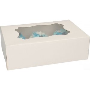 Cupcake-box för 6 st eller 12 st cupcakes - Funcakes