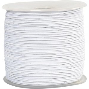 Elastiskt snöre - 250 m - Vitt
