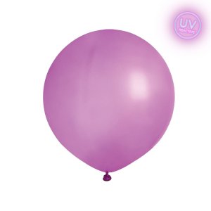 Latexballonger - Neon Lila - UV Glow - 48 cm - 10-pack