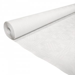 Bordsduk - Papper - Vit - 119 cm bred - 25 meter