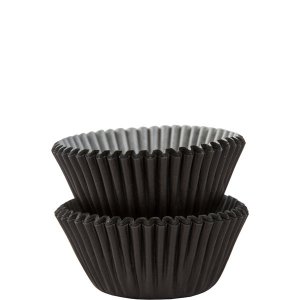 Minimuffinsformar - Svarta - 60-pack