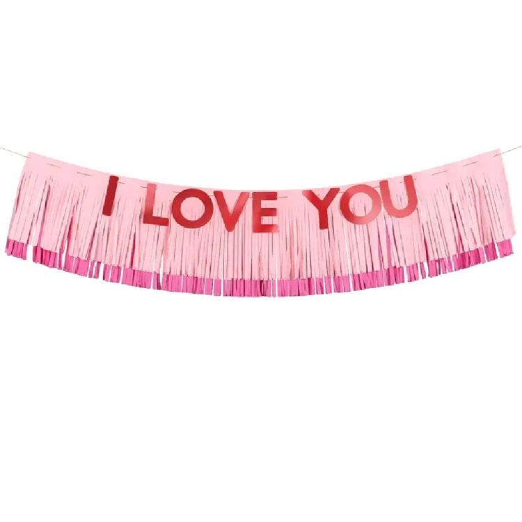 Banderoll "I Love You" 150x30cm