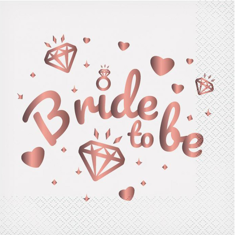 Bride To Be Servett 20-pack