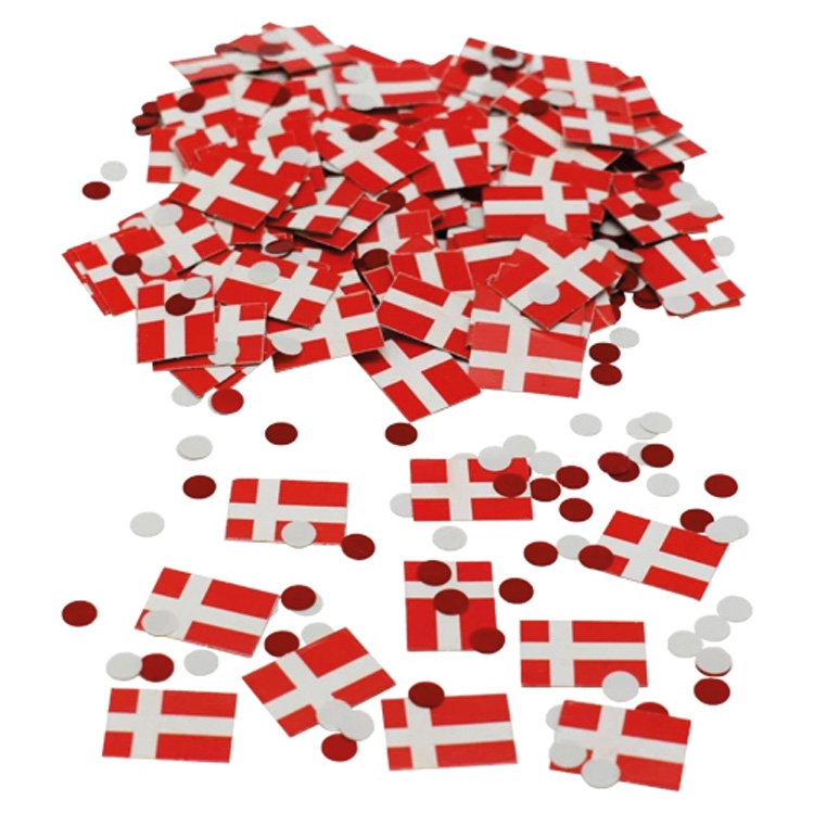 Danska Flaggan Konfetti