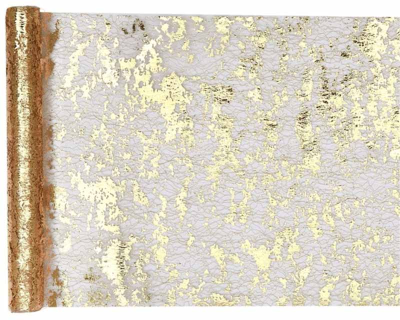 Duk (löpare) elegant guld, 28x500 cm