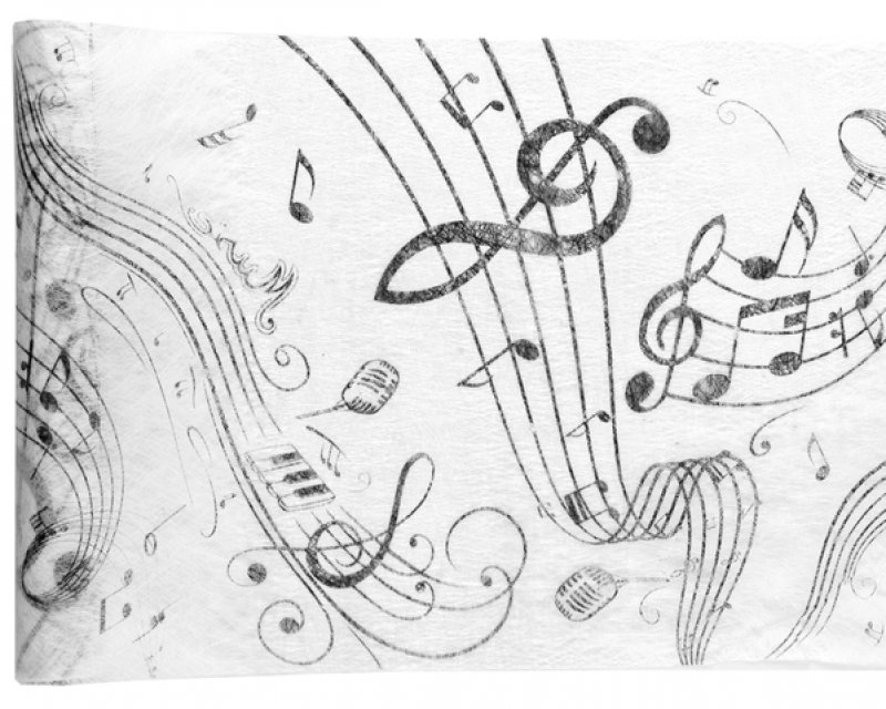 Duk / löpare Musik 30x500 cm