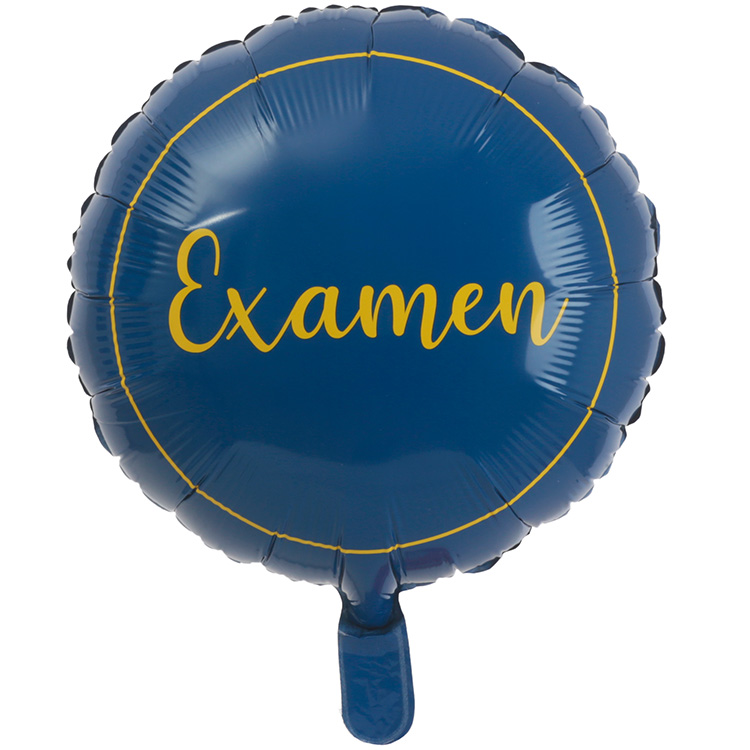 Examen Folieballong Gul/Blå 46cm