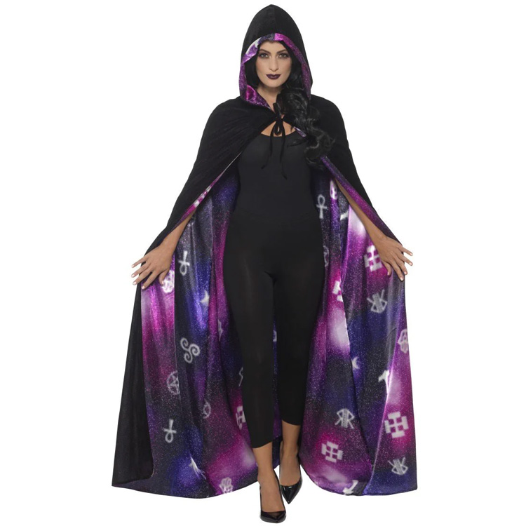 Galaxy Ouija Cape Svart & Lila
