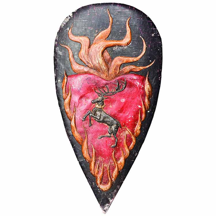 GAME OF THRONES STANNIS BARATHEON KNAPPNÅLSSKÖLD