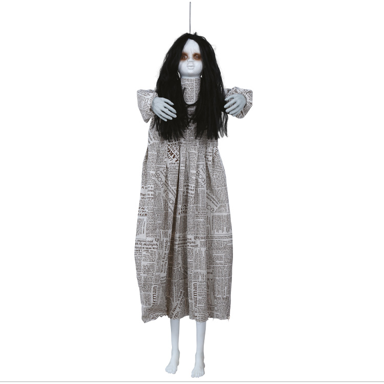 Halloweendekoration Spökflicka 120cm
