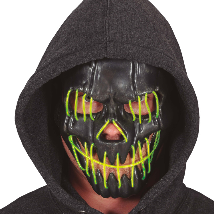 Halloweenmask Leende LED