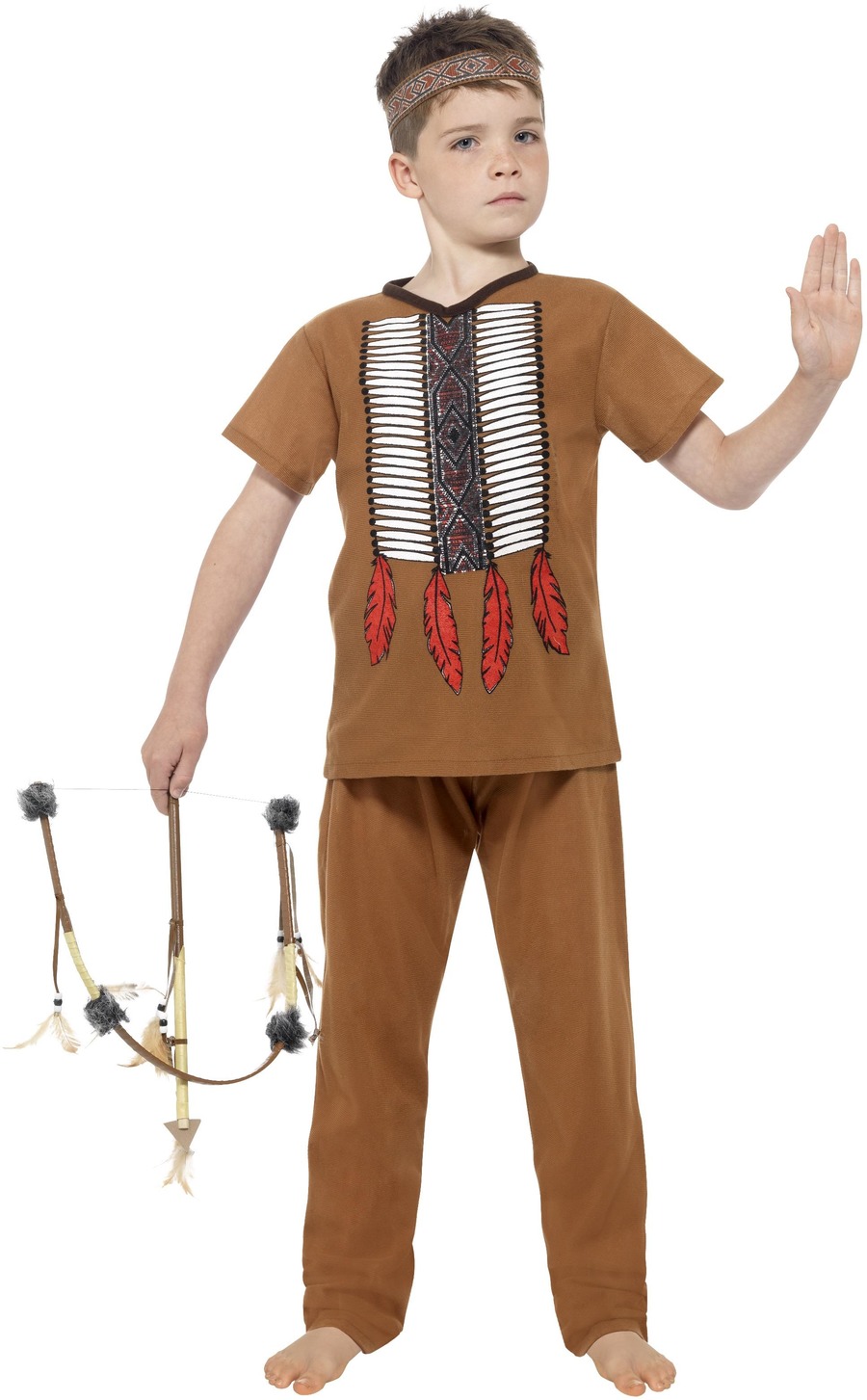 Indianpojke Maskeraddräkt Børn S