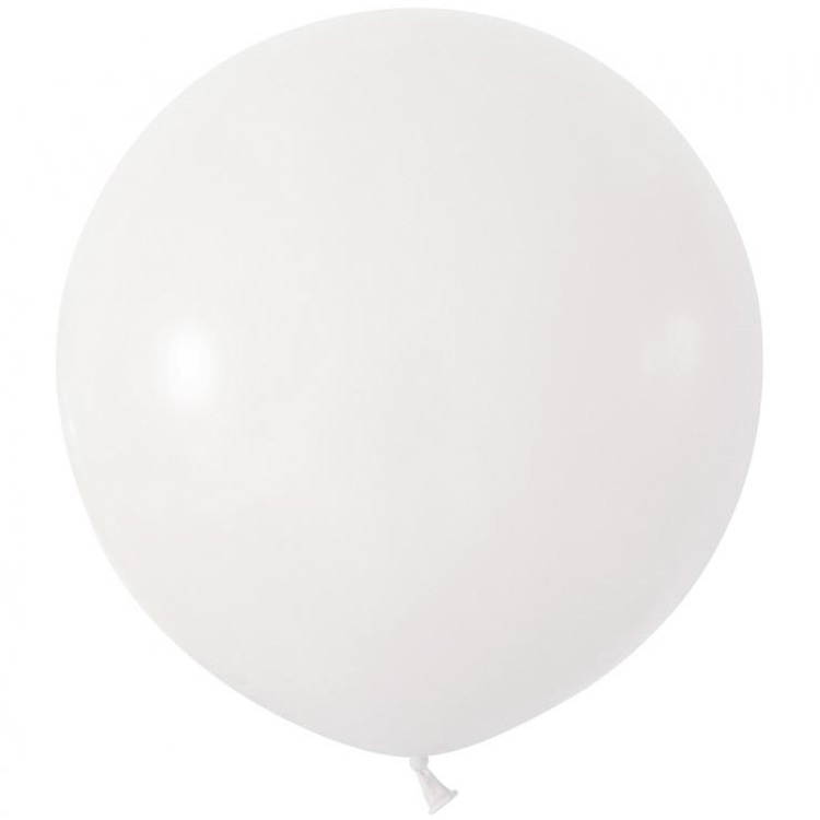 Jätteballong Rund 61cm Vit