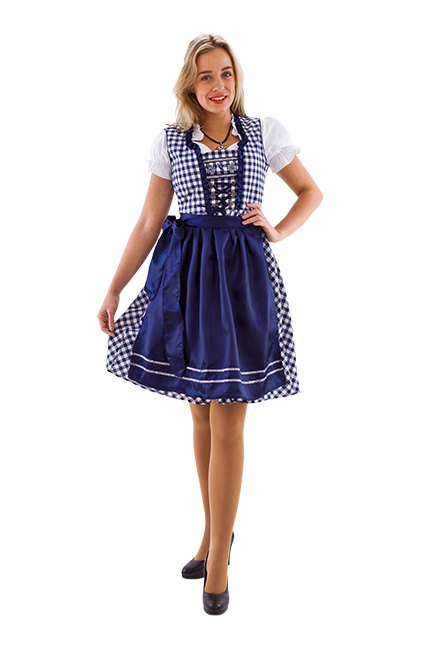 Klänning Oktoberfest Deluxe Blå S