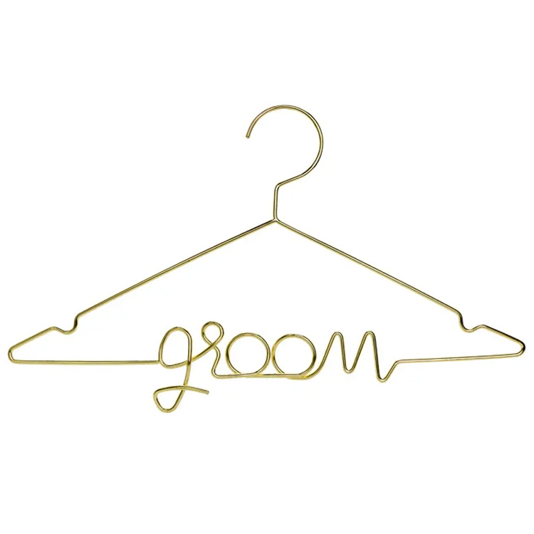 Metall Galge "Groom" Guld 45x27cm