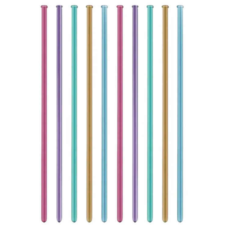 Modelleringsballonger Krom Med Pump 10-pack