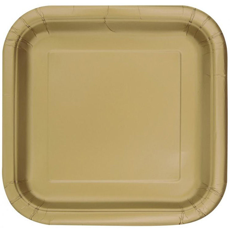 Papperstallrik Guld 23cm