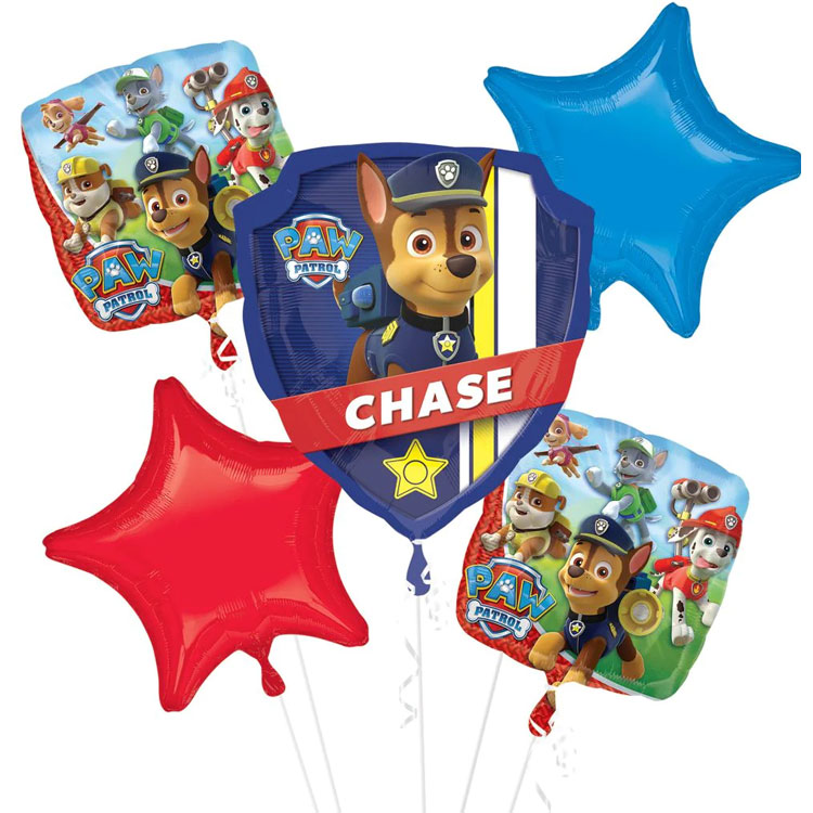 Paw Patrol Ballongbukett 5-pack