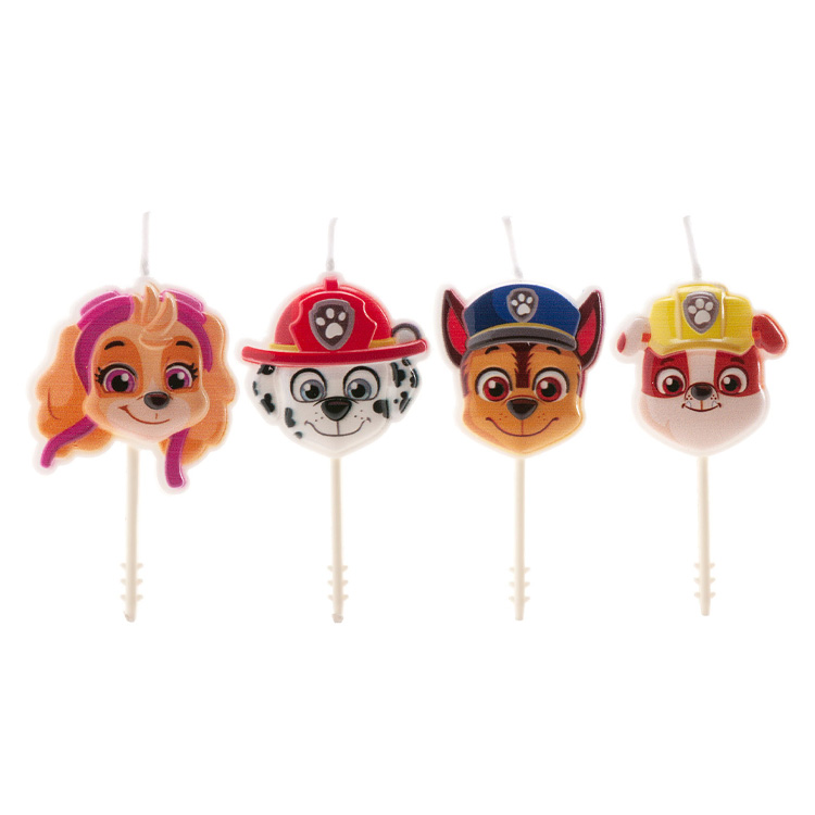 Paw Patrol Tårtljus 4-pack