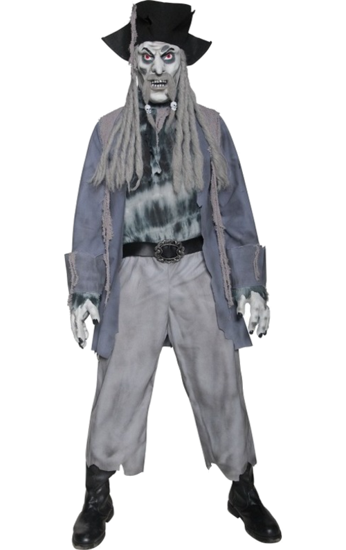 Piratzombie-spöke-dräkt herr M