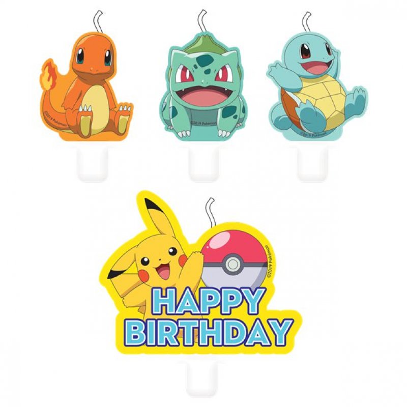 Pokemon tårtljus 4-pack